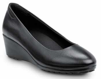 Zapato de trabajo con puntera blanda, antideslizante MaxTRAX, estilo de vestir con cuña alta, negro, de mujer, SR Max SRM555 Orlando