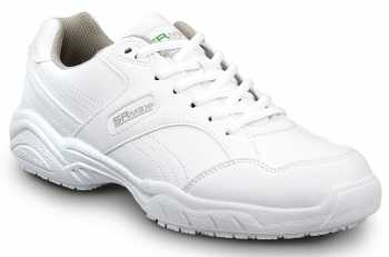 Zapato de trabajo con puntera blanda, antideslizante MaxTRAX, estilo atlético, blanco, de mujer, SR Max SRM614 Dover