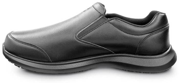 alternate view #3 of: Zapato de trabajo con puntera blanda, antideslizante MaxTRAX, estilo Oxford con elßsticos laterales, negro de hombre SR Max SRM6520 Saratoga