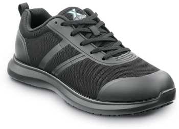 Zapato de trabajo con puntera blanda, antideslizante MaxTRAX, estilo atlético, negro, de mujer SR Max SRM655 Aiken