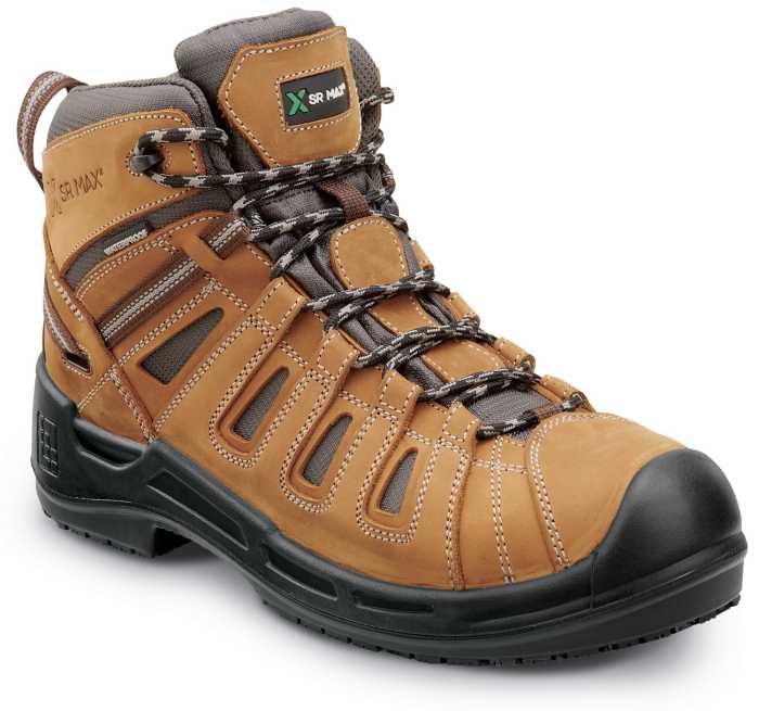 view #1 of: SR Max SRM9170 Concord, Men's, Brown, Hiker Style, Comp Toe, EH, Waterproof, MaxTRAX Slip Resistant, Work Boot