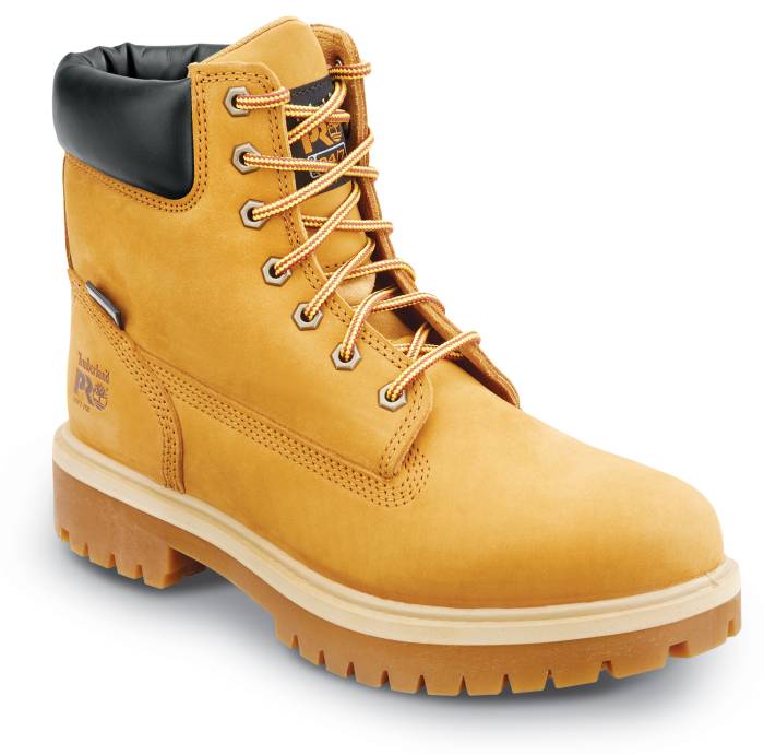 view #1 of: Timberland PRO STMA1V48 6IN Direct Attach Men's, Wheat, Soft Toe, MaxTRAX Slip Resistant, WP/Insulated Boot