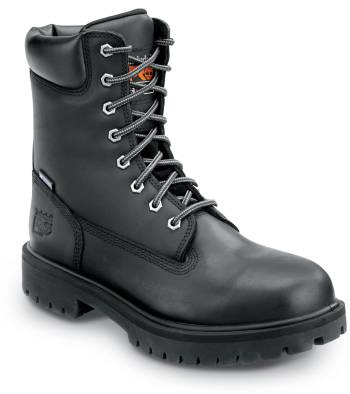 Timberland PRO STMA1WDU 8IN Direct Attach Men's, Black, Steel Toe, EH, MaxTRAX Slip Resistant, WP Boot