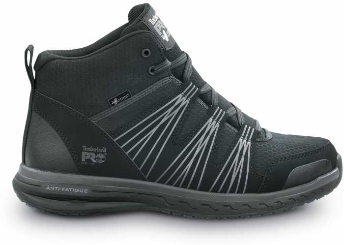 alternate view #2 of: Timberland PRO STMA2BWE Powerdrive, Men's, Black, Soft Toe, EH, MaxTRAX Slip Resistant High Hiker