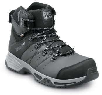 Timberland PRO STMA44EN Switchback, Men's, Black/Grey Pop, Comp Toe, EH, WP, MaxTRAX Slip-Resistant Work Hiker