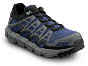 Zapato de trabajo, atlÒtico, Wolverine SWW081005 Rev Vent UltraSpring, para hombre, azul marino, MaxTRAX antideslizante, con puntera de material compuesto, EH