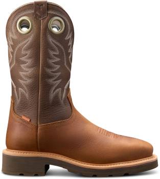 Men's 11 Saddle/Fossil LongHaul Composite Toe Waterproof SR Wellington