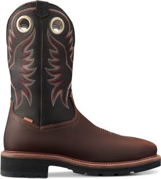 Men's 11 Tobacco/Black LongHaul Composite Toe Waterproof SR Wellington