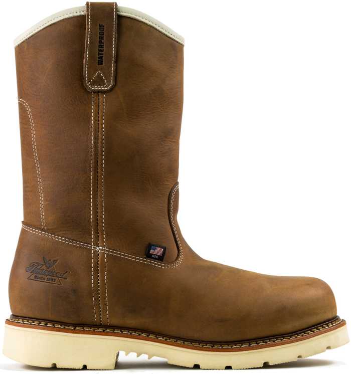 view #1 of: Thorogood TG804-3320 Men's, Brown, Steel Toe, EH, WP, 11 Inch, Pull On, Work Boot