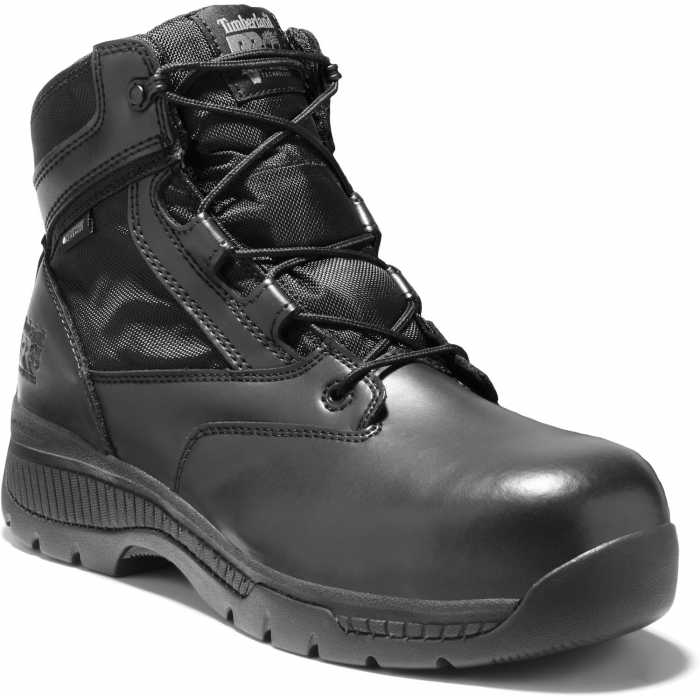 view #1 of: Timberland PRO TM1161A Valor, Men's, Black, Comp Toe, EH, WP, 6 Inch, Uniform Boot