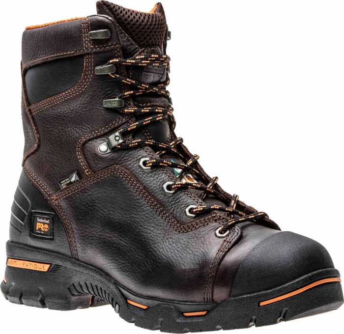 view #1 of: Timberland PRO TM52561 Briar Brown, Men's, Endurance Steel Toe, EH, Puncture Resistant, 8 Inch Work Boot