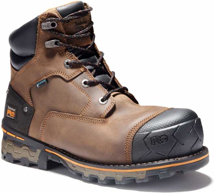 view #1 of: Timberland PRO TM92615 Boondock, Men's, Brown, Comp Toe, EH, 6 Inch Boot