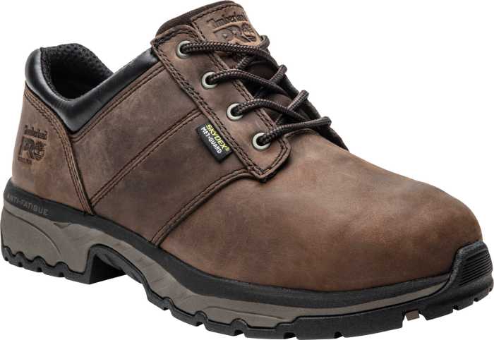 view #1 of: Timberland PRO TMA1WTV Jigsaw, Men's, Brown, Steel Toe, EH, Mt, Oxford, Work Shoe