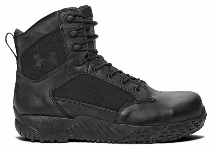 view #1 of: Under Armour UA1276375 Men's Black, Comp Toe, 8 Inch, Tactical Boot