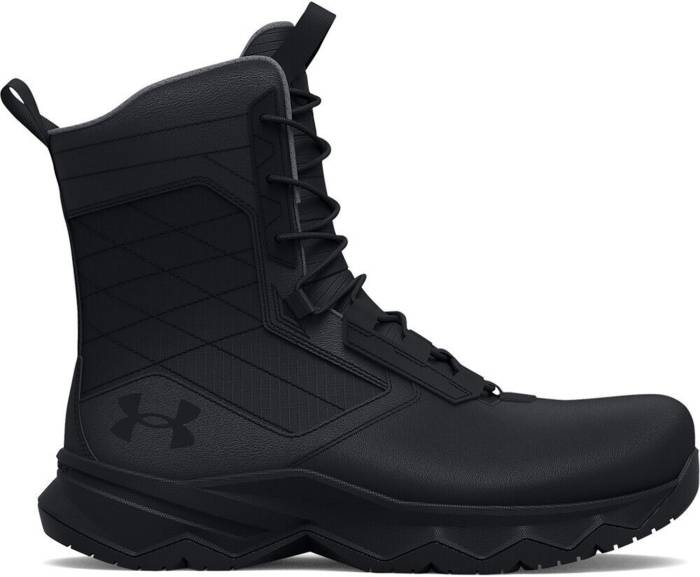 view #1 of: Under Armour UA3024947 Stellar G2 Protect Tactical, Men's, Black/Pitch Grey, Comp Toe, EH, 8 Inch, Tactical Work Boot