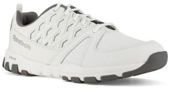 Zapato de trabajo, deportivo bajo, antideslizante, SD, con puntera blanda, blanco, para hombre, Reebok WGRB4442 Sublite