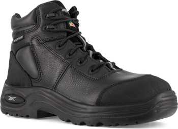 Reebok Work WGRB6765 Black Comp Toe, EH, PR, Waterproof Men's 6 Inch Sport Boot