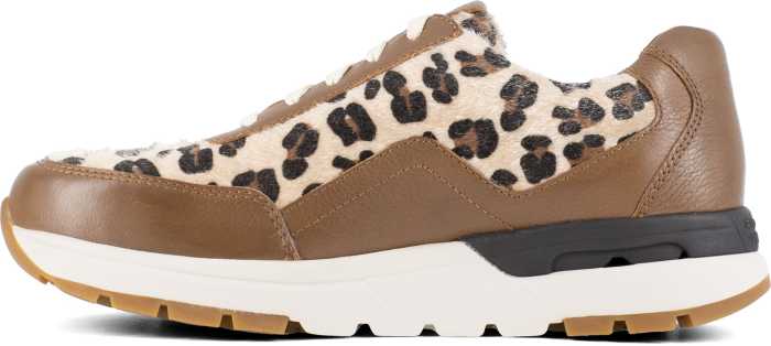 alternate view #3 of: Zapato de trabajo de moda EH con puntera de material compuesto, marrón/leopardo de mujer Rockport Works WGRK774 Pulse Tech