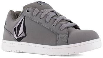 Volcom WGVM30468 Stone Men's, Grey/Black, Comp Toe, EH, Slip Resistant, Skate Style, Work Shoe