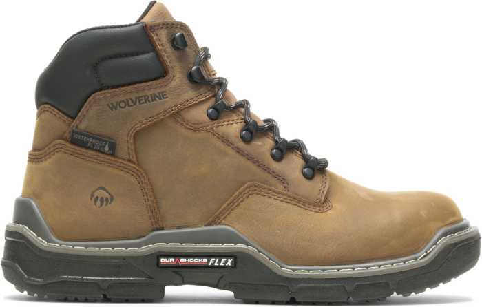 alternate view #2 of: Wolverine WW211161 Raider, Men's, Brown, Comp Toe, EH, WP, 6 Inch Boot