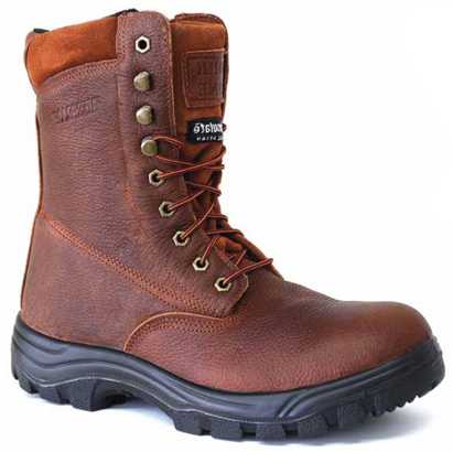view #1 of: Work Zone WZS852-BR Men's, Brown, Steel Toe, EH, WP, Insulated Boot