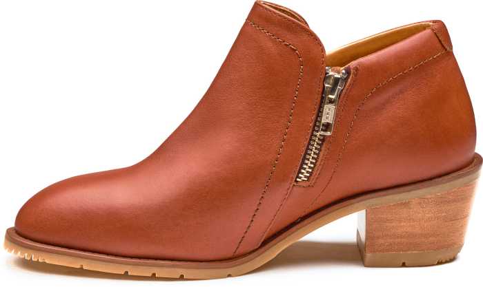alternate view #3 of: Xena Workwear XEGRCG3 Women's Gravity Safety Shoe, Cognac, Steel Toe, Side Zipper