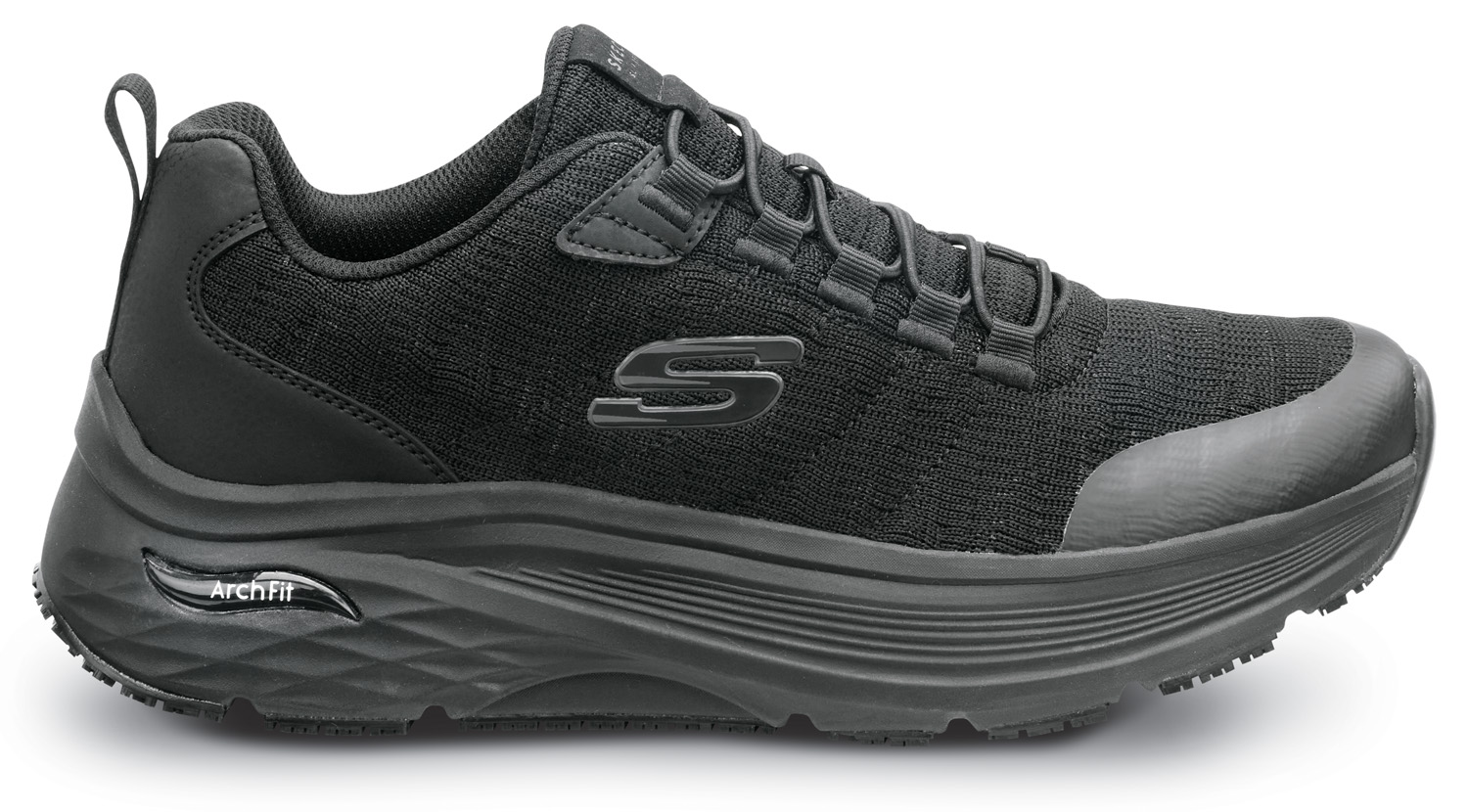 SKECHERS Arch Fit Leo Men's Soft Toe Slip Resistant EH Low Athletic Work  Shoe